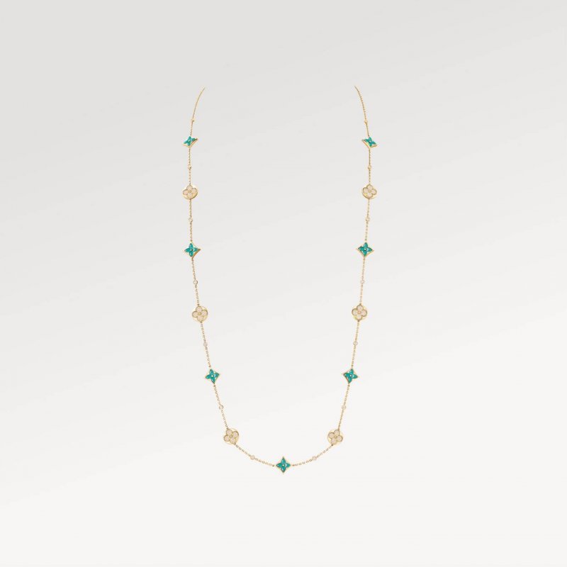 عقد Color Blossom Amazonite الطويل من لويس فويتون 