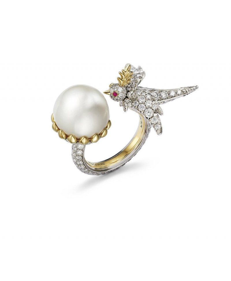 خاتم Bird on a Pearl الراقي من تيفاني أند كو 