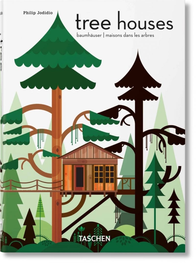 Tree Houses, 40th Ed. by Philip Jodidio
Available on Taschen.com
Although this book displays the most beautiful, inventive, and enchanting tree houses around the world, it can definitely provide interior design inspiration for those who are on the quest for ideas to transform their spaces – or designing a tree house. Showcasing styles that range from romantic to contemporary, it is a source for ideas that blend playful imagination and eco-sensitive finesse.