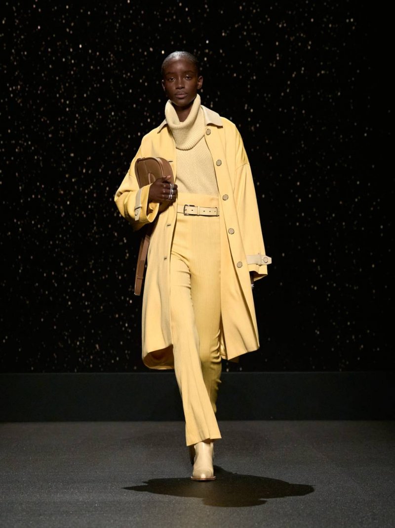 Hermès Fall/Winter 2024-2025

Unexpected Brights: Bright colors aren't reserved for spring anymore. Designers are incorporating pops of color such as scarlet reds, sunny yellows, and electric blues into their fall collections. Hermès’ runway show featured bold reds and other vibrant shades that stood out against more classic autumn colors.
