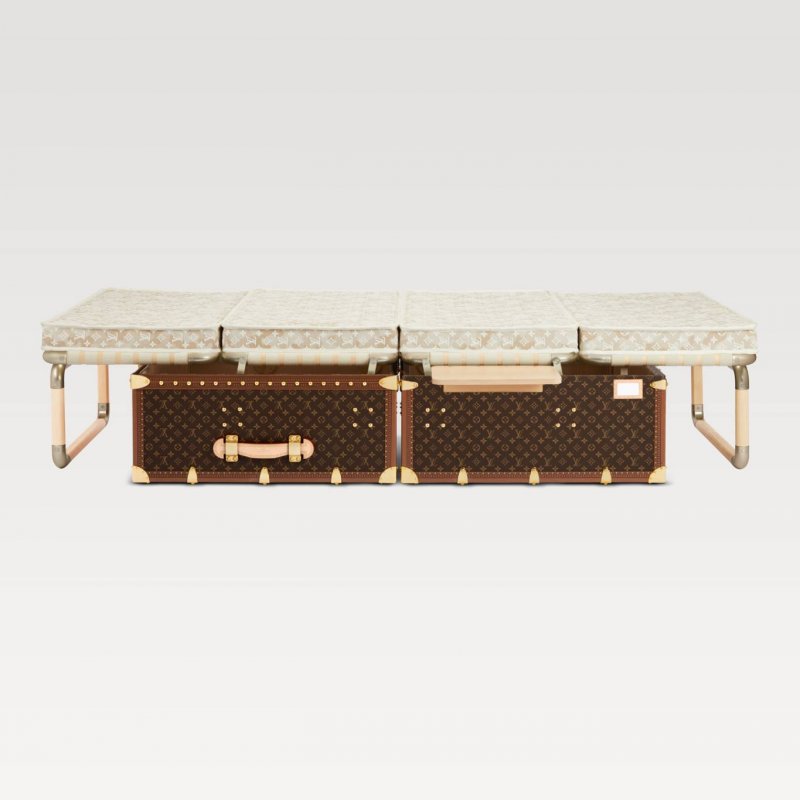Louis Vuitton at Salone Del Mobile 2024

Staying faithful to the “Art of Travel” that has always driven its creativity, Louis Vuitton embodies its heritage through furniture pieces and home accessories that certainly pack a statement. Since 2012, the Maison started to evolve this journey that was debuted by the founder in 1885 – when the first Bed-Trunk was designed, and joined forces with renowned artists to design the famous Objets Nomades collection.