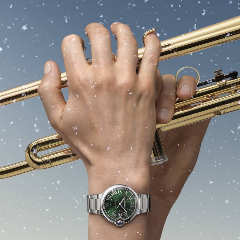 ساعة Ballon Bleu Green Dial 
