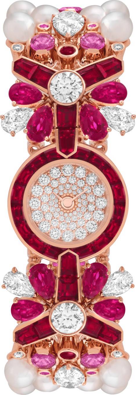 ساعة Perles de Glace Rose من فان كليف أند آربلز 