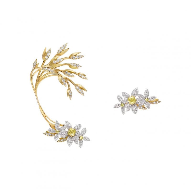 أقراط من مجموعة Jewels by Nature للمجوهرات الراقية من شوميه 