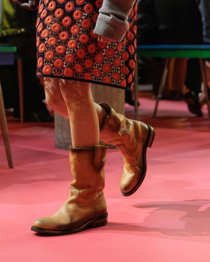 أحذية أمان ثقيلة لدى ميو ميو
