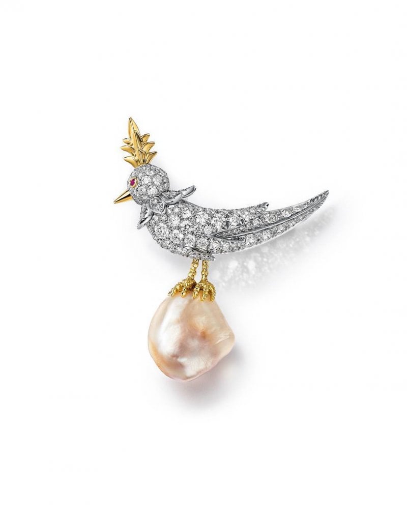 بروش Bird on a Pearl الراقي من تيفاني أند كو 

