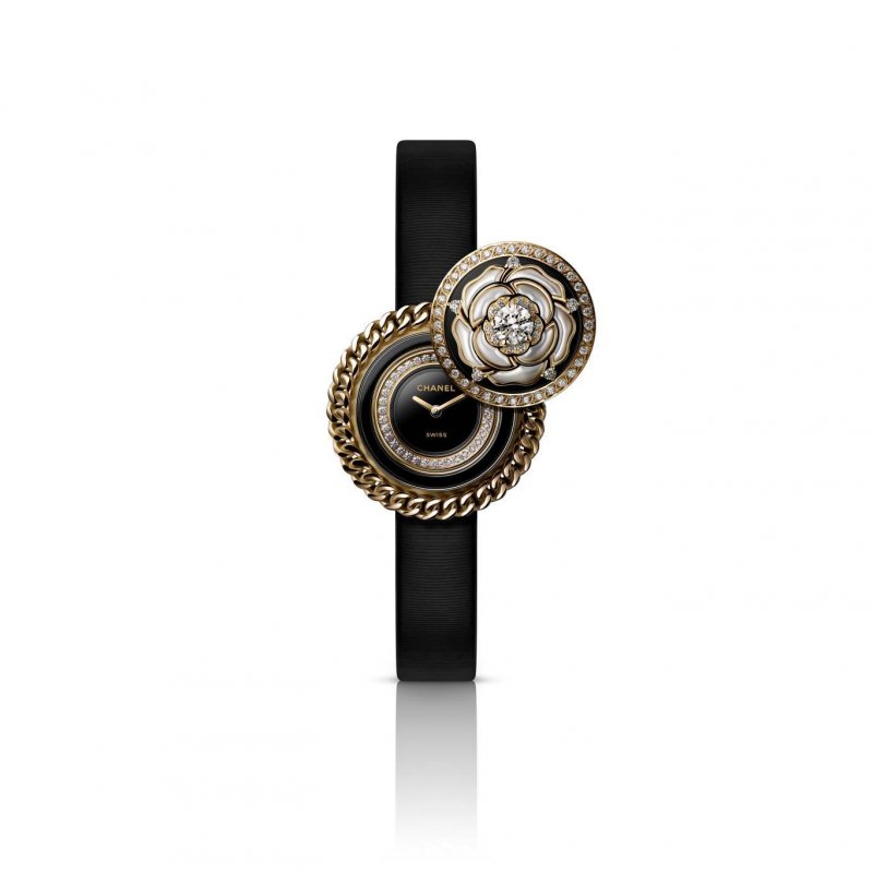 ساعة Mademoiselle Privé Bouton Camellia من شانيل CHANEL