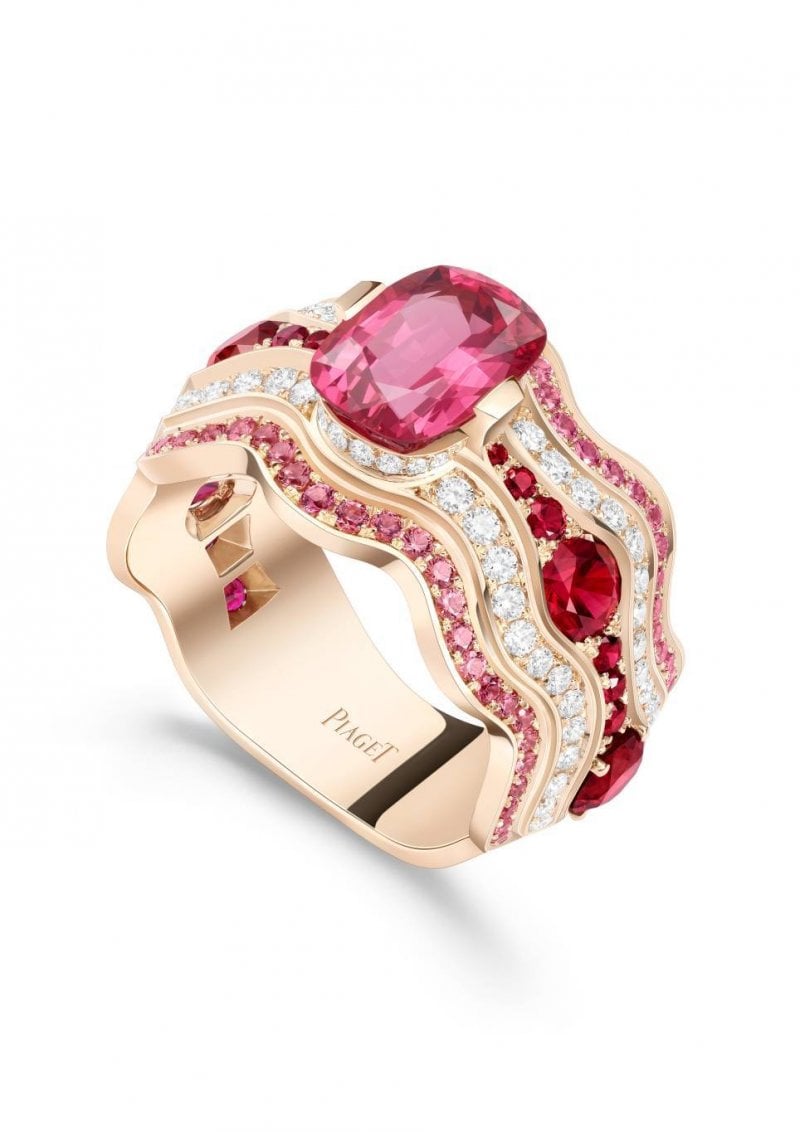 خاتم من مجموعة Shapes of Extraleganza للمجوهرات الراقية من بياجيه 
