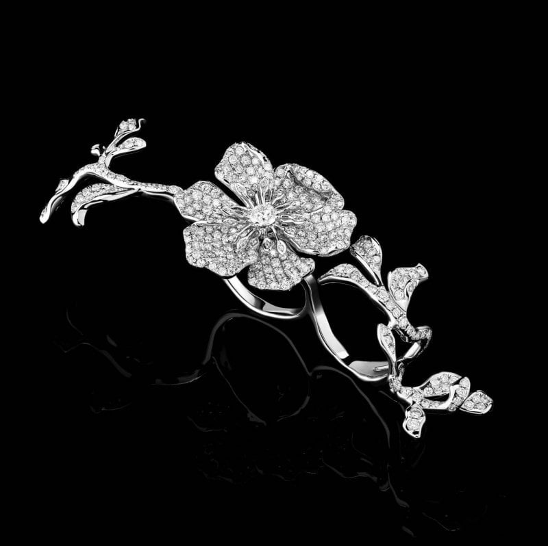 خاتم متعدّد الأصابع من مجموعة Midnight Garden للمجوهرات الراقية من ستيفير 
