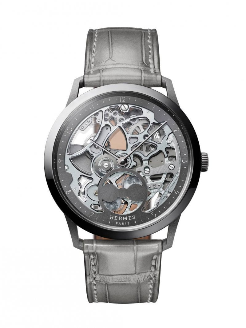 ساعة Slim d’Hermès Squelette Lune من دار Hermès 
