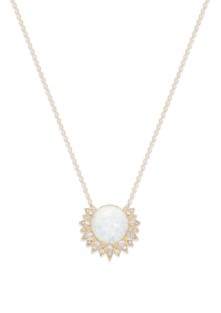 Sunlight small opal pendant