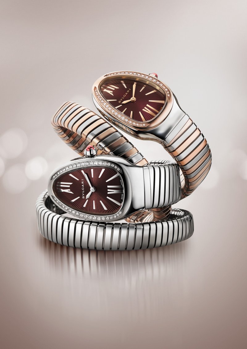 Bulgari’s New Serpenti Tubogas Watch Highlights the Power of Purple