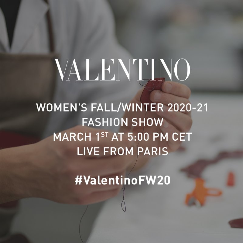 Live Streaming – Valentino Fall/Winter 2020-2021 Runway Show
