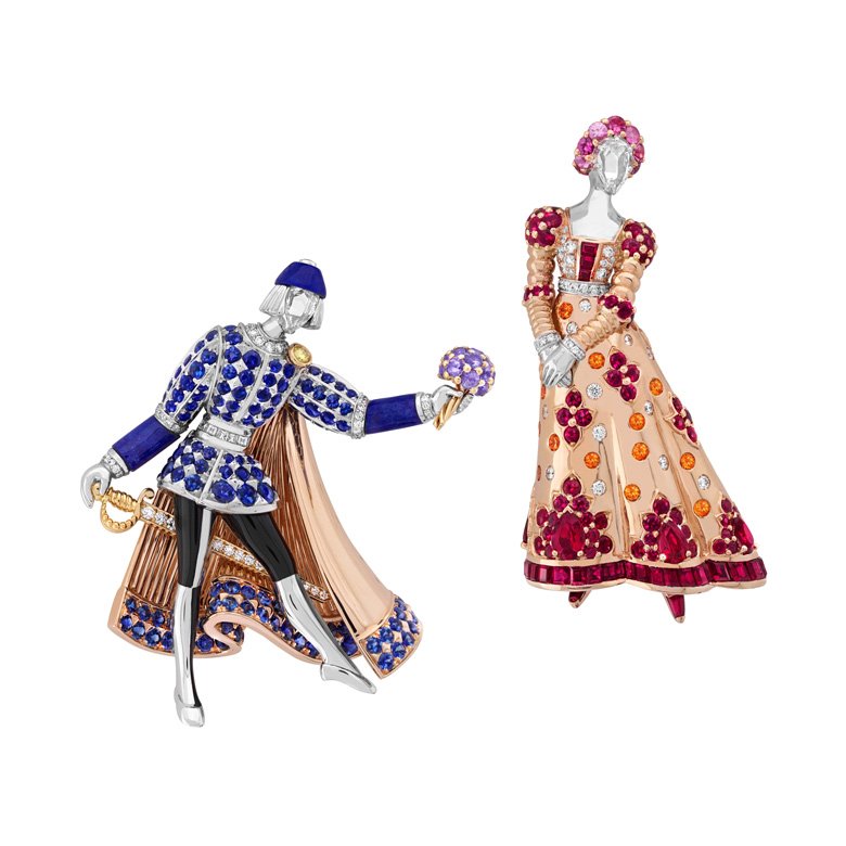 <strong>Van Cleef & Arpels</strong>, Romeo & Juliet high jewelry collection, Romeo and Juliet brooches<br />