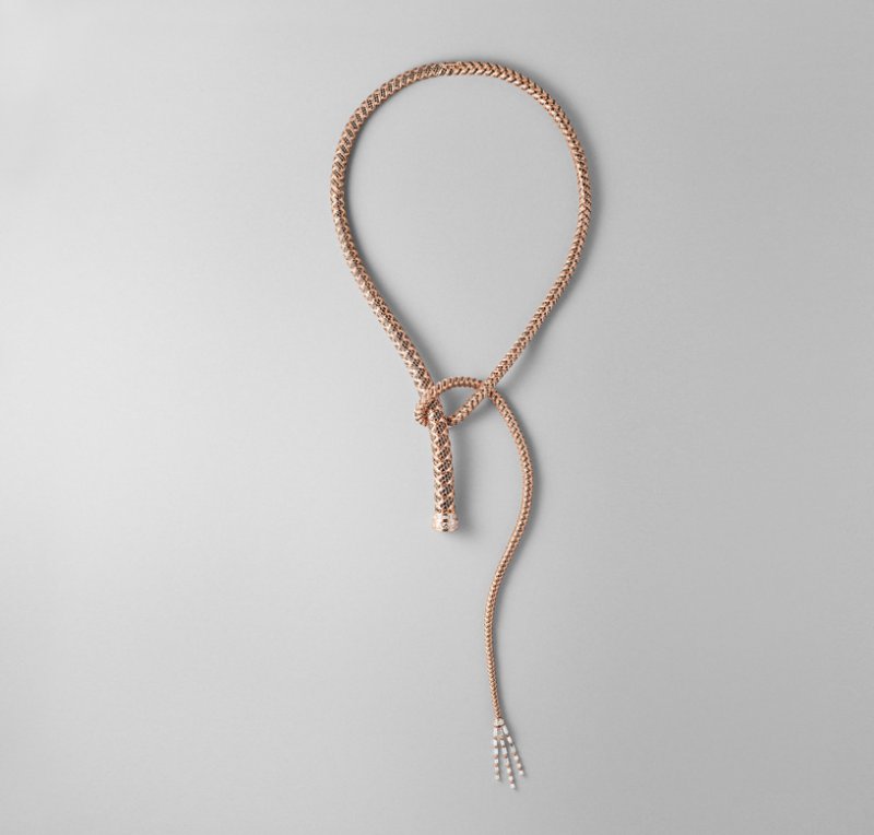 <strong>Hermès</strong>, Black to Light high jewelry collection, Fouet necklace