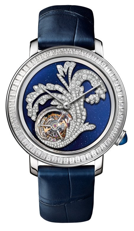 <strong>Boucheron</strong>, Paris, Vu Du 26 high jewelry collection, Feuilles d'Acanthe Tourbillon watch<br />
