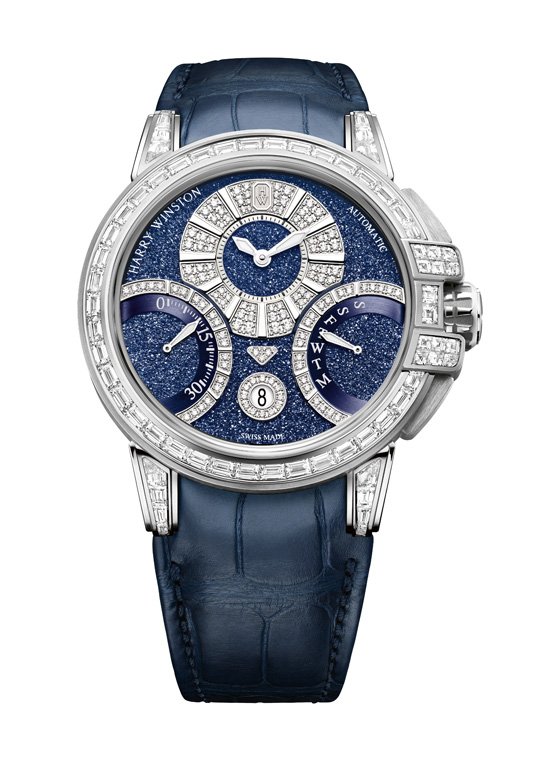<strong>Harry Winston</strong>, Ocean Sparkling Biretrograde Automatic watch for her<br />