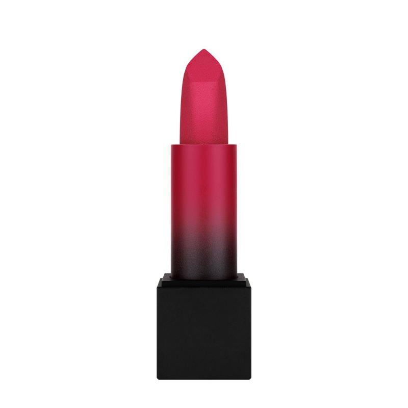 <strong>Bold Lipstick </strong><br />
Huda Beauty, The Icons lipstick in Bachelorette