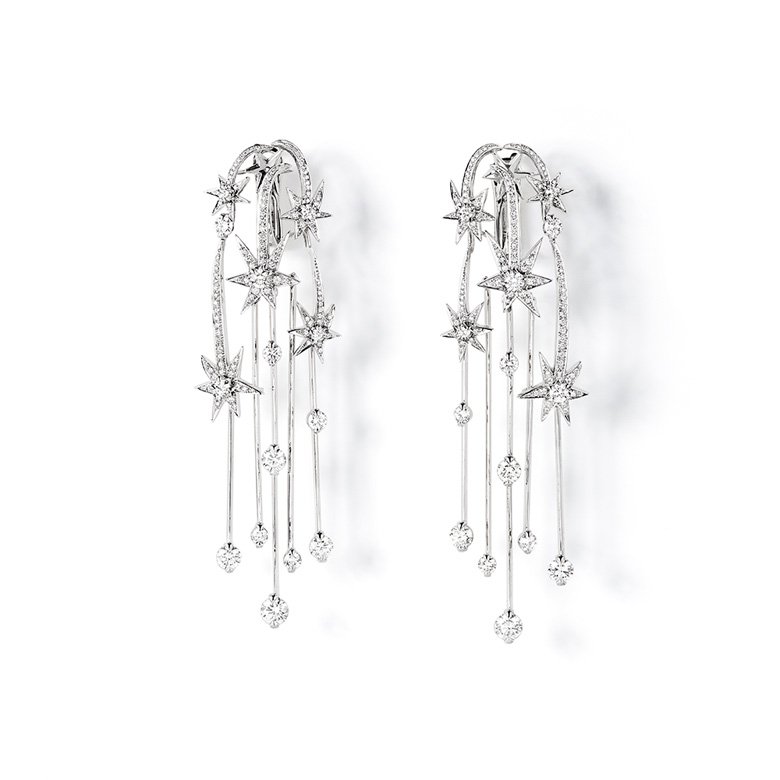 <strong>Chaumet</strong>, Les Ciels de Chaumet high jewelry collection, Etoile Etoile earrings<br />
 