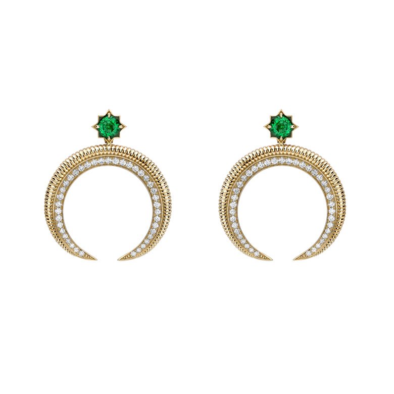 <strong>Fabergé</strong> Hilal Crescent earrings<br />
 