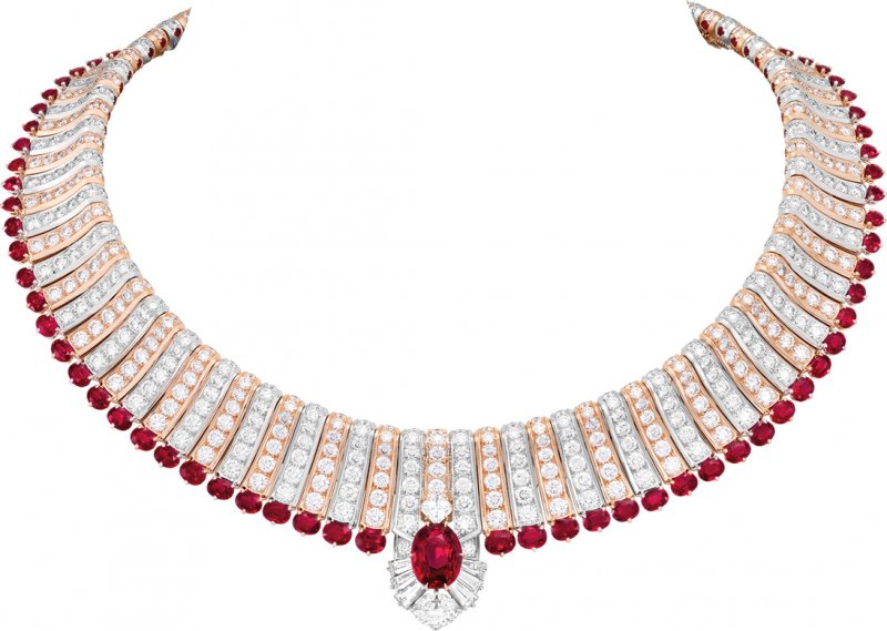 <strong>Van Cleef & Arpels</strong>, Treasure of Rubies high jewelry collection, Andakar necklace<br />
 