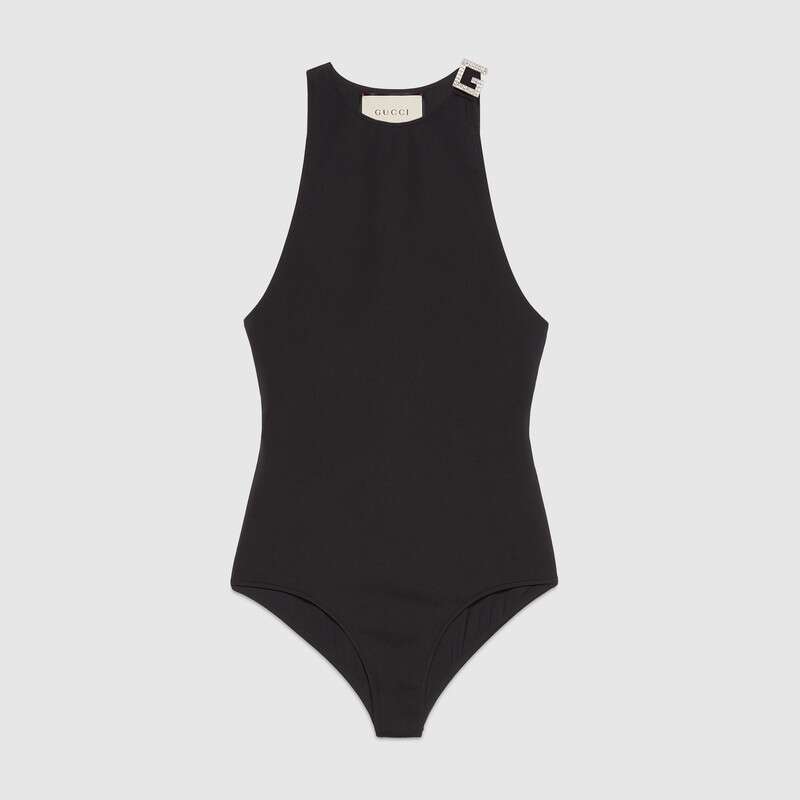 The trick about flaunting a <strong>curvy body</strong> in a swimsuit is to choose one that highlight the curves while providing the right amount of support and coverage. Asymmetrical swimsuits are a great choice, as they draw the attention towards your neckline, as well as the color-block suits with a high-waist bottom.<br /> <strong>Gucci</strong>