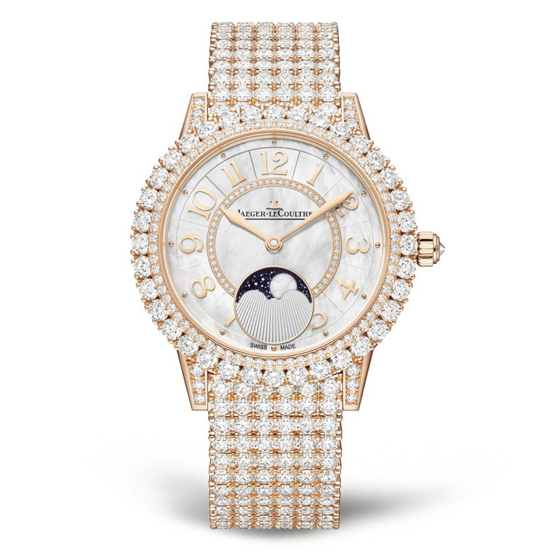 <strong>Bejeweled Watches</strong><br />
Jaeger-LeCoultre, Dazzling Rendez-Vous Moon watch<br />
 