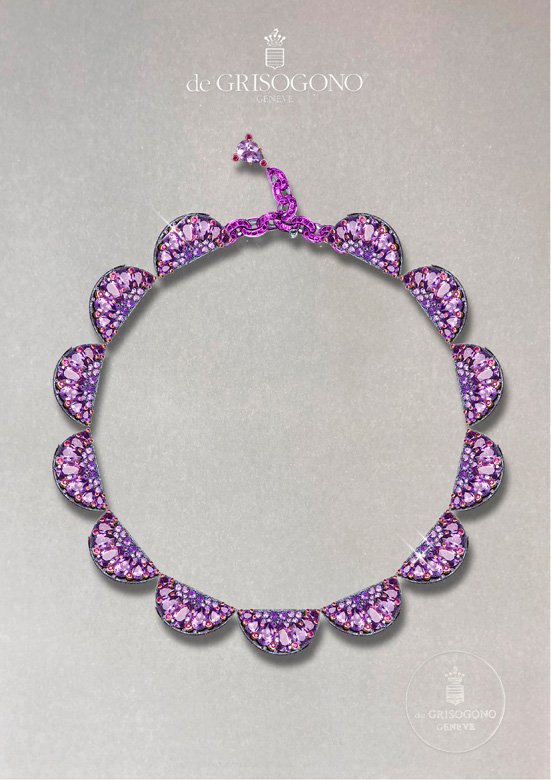 <strong>de Grisogono</strong>, The Art of Technicolor high jewelry collection necklace<br />
 