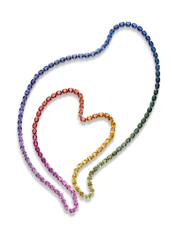 <strong>Chopard</strong>, Red Carpet high jewelry collection long necklace<br />
 