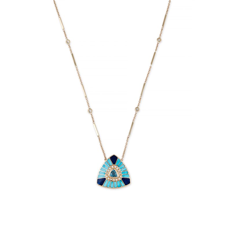 <strong>Jacquie Aiche</strong>, Vortex Inlay pendant<br />