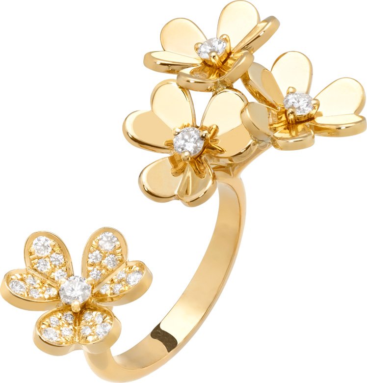 <strong>Van Cleef & Arpels</strong>, Frivole between-the-finger ring<br />
 