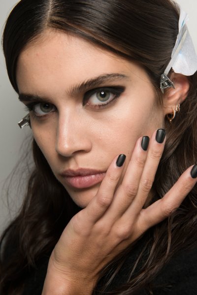 Backstage Beauty Action at LFW
