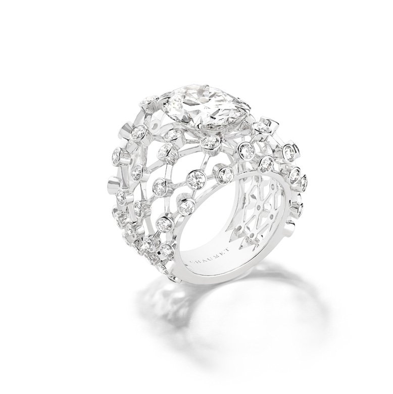 Perspectives de Chaumet high jewelry collection, Lacis ring<br />
 