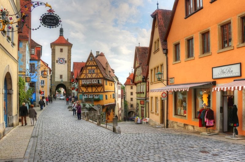 <strong>Germany</strong><br /> <em>Photo Courtesy of Flickr.com</em><br />
Germany is not only about fun, but also about authentic romance. For couples looking for such destination, the medieval village of Rothenburg-Ob-der-Tauber will offer you just that on a silver plate. Colorful and picturesque, it looks like it’s coming out of a postcard. In fact, its charming history and traditional shops make it a truly authentic destination perfect to explore as a couple.