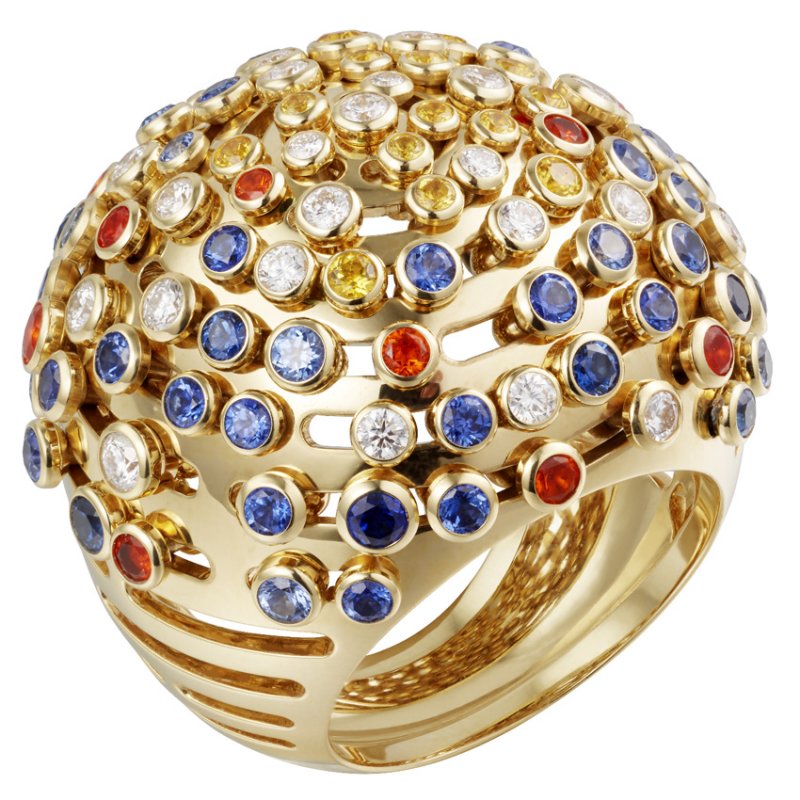 Les Galaxies de Cartier collection ring<br />
 