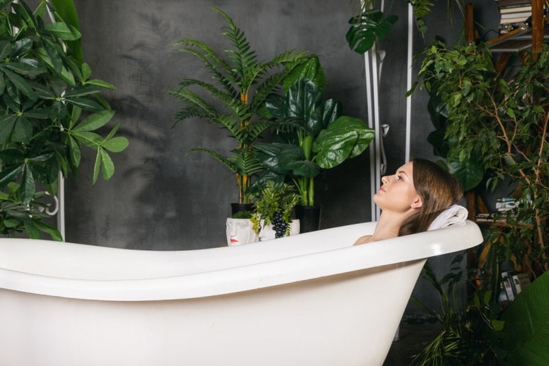 Take a long bath. This will help you relax, body and mind. Listen to some relaxing music while you’re at it.