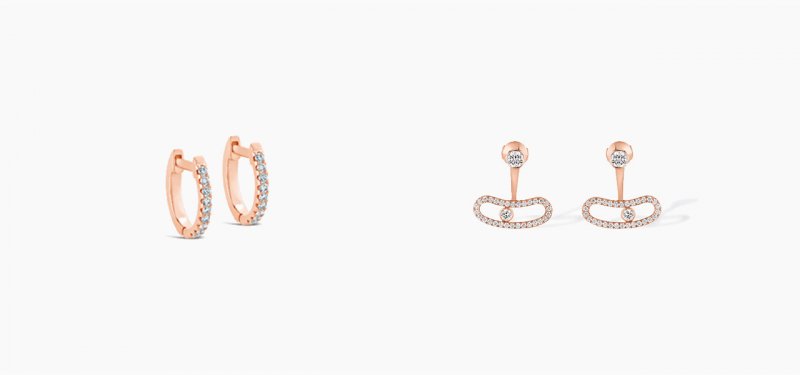 <strong>Messika Paris</strong>, Move Uno earrings<br /> <strong>Botier</strong> small hoops<br />
 <br />
 