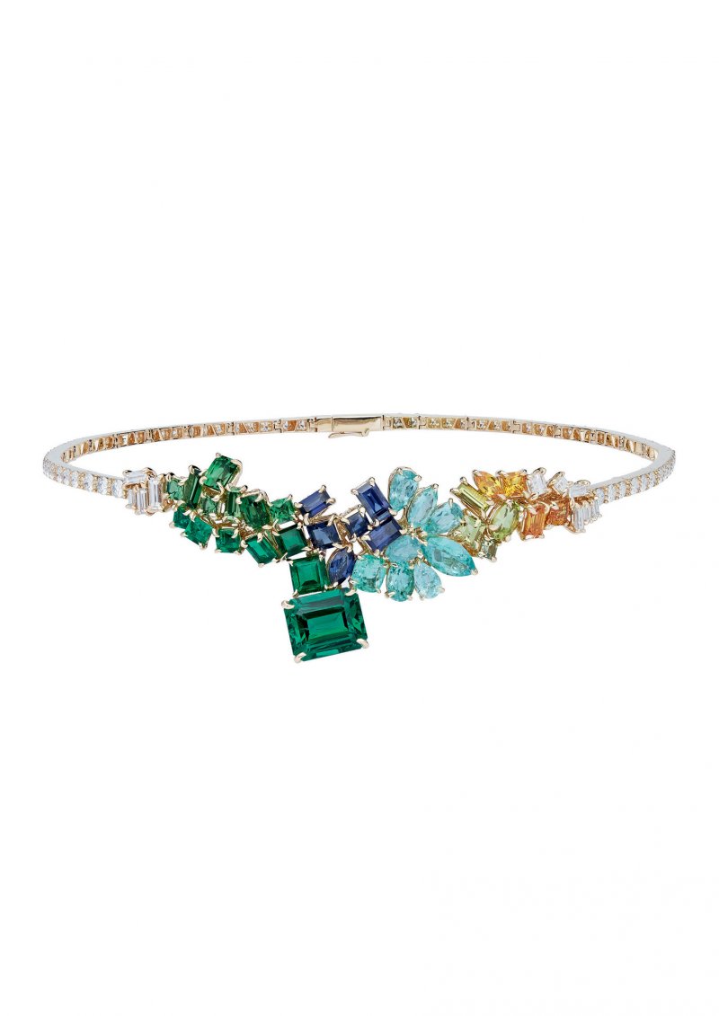 <strong>Dior</strong>, Gem Dior high jewelry collection, Vert Prairie necklace