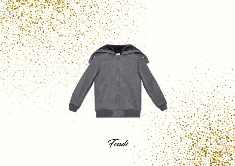 Gift of the Day – Fendi’s Grey Bomber Jacket for Boys
