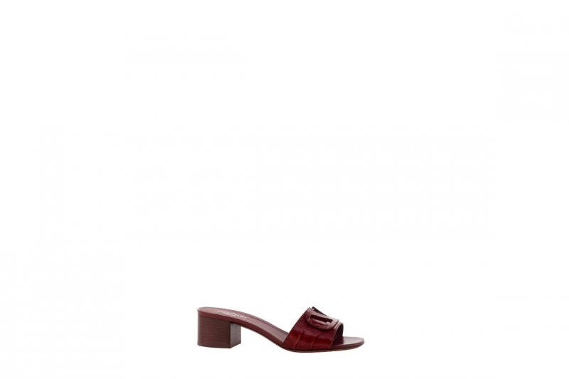 Slide high heel sandals