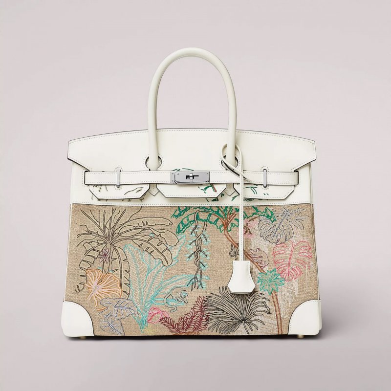 <strong>The Birkin by Hermès</strong><br />
On an Air France flight from Paris to London in the early 80s, the idea of Hermès’s Birkin bag was born. British actress Jane Birkin was sitting next to Jean-Louis Dumas, who was then Chief Executive for Hermès. After the content of the straw bag that she was carrying spilled, Dumas asked her about her idea of the ideal accessory, setting on a design journey that started with a drawing on a paper bag provided by the airline.<br />