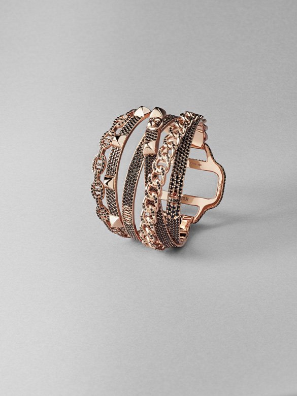 <strong>Hermès</strong>, Black to Light high jewelry collection, Alchimie cuff<br />
 