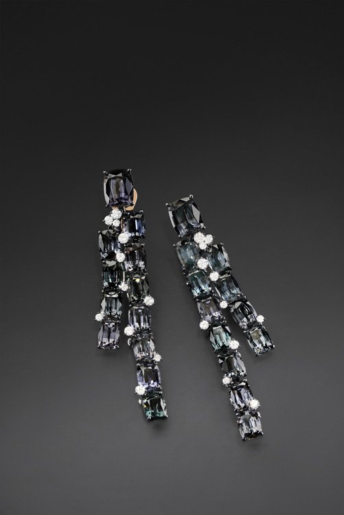 <span style=color:rgb(169, 169, 169)><em>Cascade Gris earrings</em><em> from Pomellato’s “A Walk in Nature, from sunrise to darkness” high jewelry collection</em></span><br /> <br /> <strong>How will this high-jewelry collection enhance Pomellato’s place in the jewelry scene?</strong><br />
This new high-jewelry collection fully expresses Pomellato’s unique positioning as creator of handcrafted contemporary fine jewelry from Milan, renowned for its colored gemstones and its elegant yet unconventional design.<br />
 <br /> <strong>As the Maison’s CEO, what is the empowering message you would like to send to the Middle Eastern woman?</strong><br />
Believe in yourself and in your dreams, be true to who you are here and now. Don’t be afraid to follow your heart’s desires.<br /> <br /> <strong>Which pieces of this new high jewelry collection address more your personality?</strong><br />
It is difficult to choose, I love all the jewels in this collection for different reasons.<br />
I feel a special connection to our new <em>Princess</em> chains. Golden reflections and diamonds pavé with a contemporary chic style set these jewels apart. The new Princess necklaces are composed by the combination of 2 different chains, curb and cable, and feature a stunning central gemstone like for example the incredible oval cut 17,90 carat Paraiba tourmaline. I like the creative freedom of these necklaces playing with different styles of chains and a new, unconventional way of presenting precious gemstones.