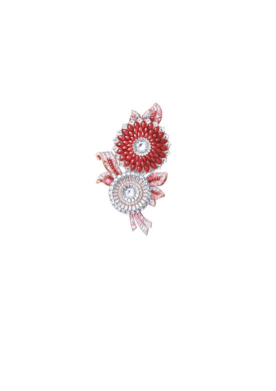 <strong>Van Cleef & Arpels</strong>, Romeo & Juliet high jewelry collection, Fleurs Capulet brooch<br />