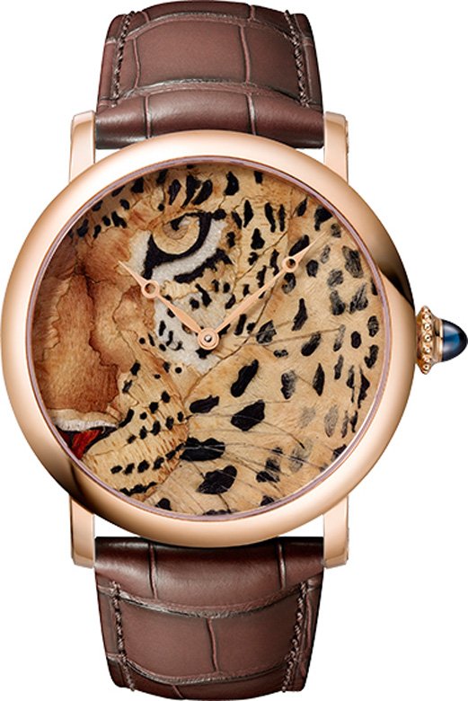 <strong>Cartier</strong>, Rotonde de Cartier Marqueterie de Bois watch for her<br />