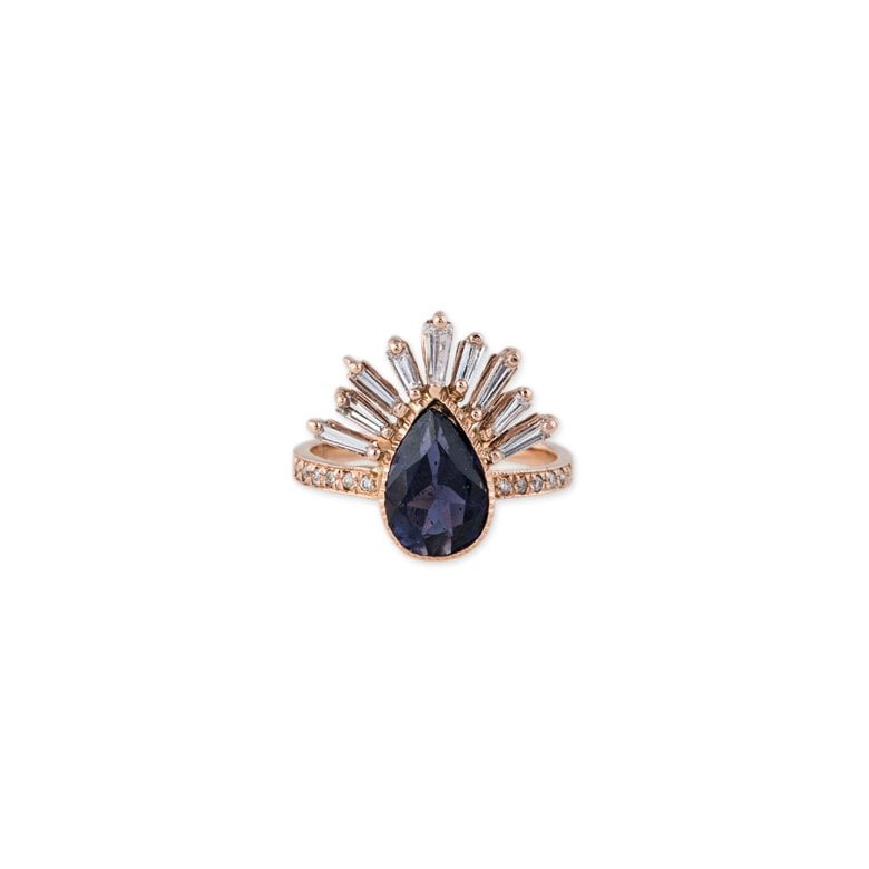 <strong>Jacquie Aiche</strong>, Baguette Burst ring<br />
 