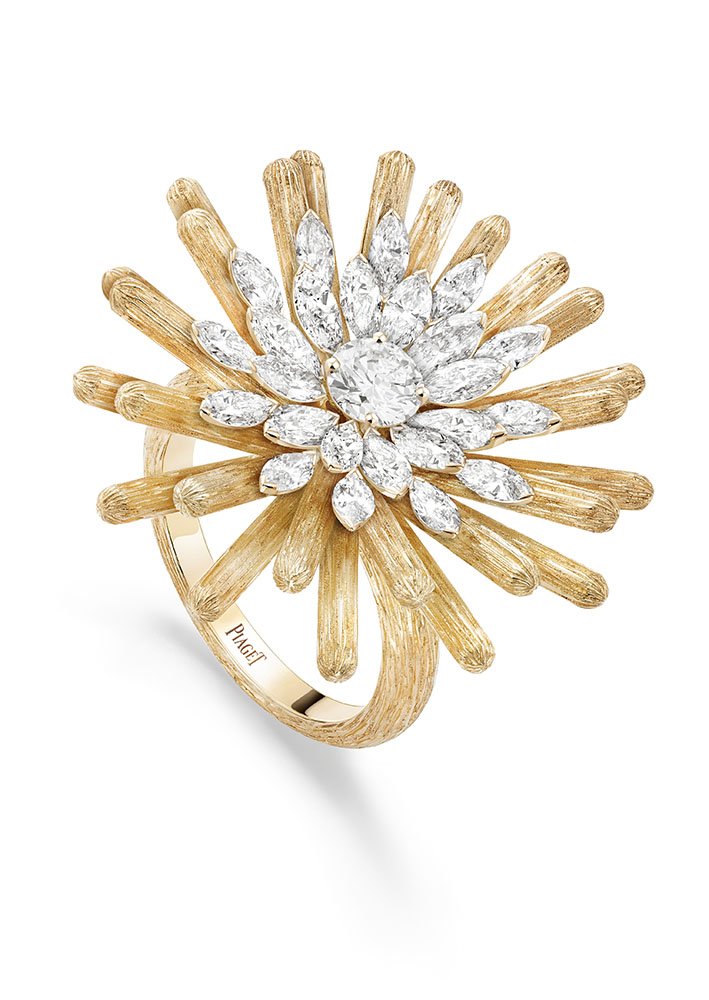 <strong>Piaget</strong>, Golden Oasis high jewelry collection, Endless Sun ring<br />
 