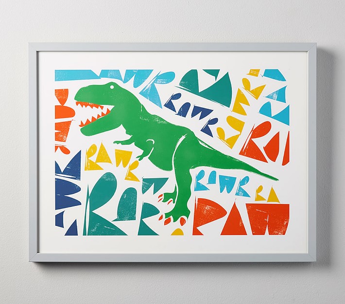 <strong>Pottery Barn Kids</strong>, T-Rex RAWR! Wall Art by Minted®<br />