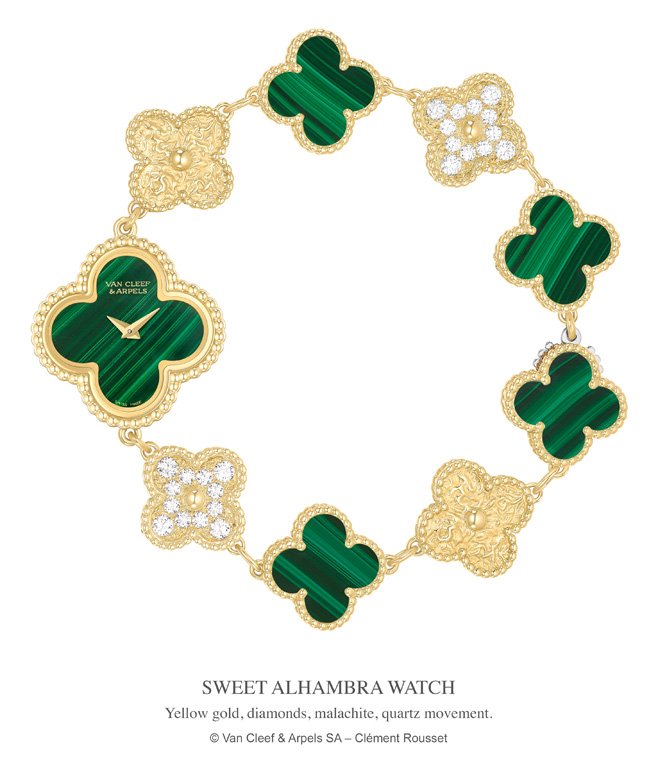 <strong>Van Cleef & Arpels</strong>, Sweet Alhambra watch<br />
 