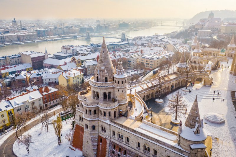 <strong>Budapest, Hungary </strong><br />
Winter is certainly the best time to visit this city. In fact, you wouldn’t want to miss the view of the country’s parliament surrounded by ice drifts, let alone the chance to enjoy what this charming place offers you – from cafes to museums and thermal baths.